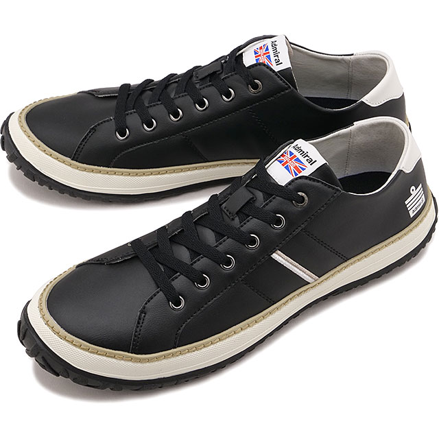 アドミラル Admiral スニーカー ワトフォードネオ [133836-124 SS26] AD836 WATFORD NEO ローカット タウン カジュアル ブラック Black/White