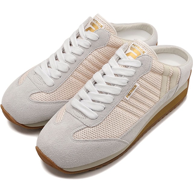 返品交換送料無料 パトリック PATRICK スニーカー レディース マラソン・ミュール [508023 SS26] MARATHON-MULEシューズ 日本製 スリッポン ベージュ BGE