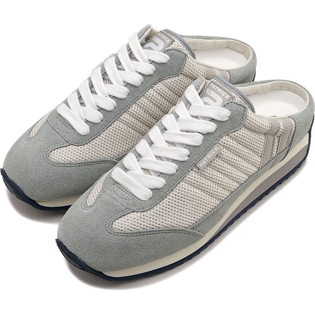 返品交換送料無料 パトリック PATRICK スニーカー レディース マラソン・ミュール [508024 SS26] MARATHON-MULEシューズ 日本製 スリッポン グレー GRY