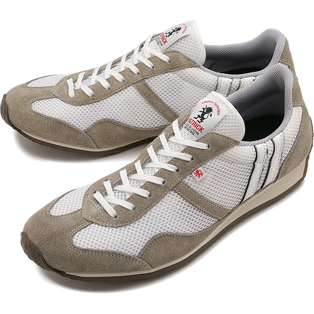 返品交換送料無料 パトリック PATRICK スニーカー クール・スタジアム [272600 SS26] C-STADIUM ユニセックスシューズ 日本製 ナイロンメッシュ ホワイト WH/MCA