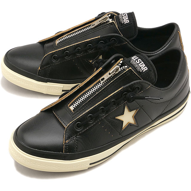 ショット SCHOTT スニーカー メンズ コンバース ワンスター Z ショット [782-6190001 SU26] CONVERSE ONESTAR Z Schottシューズ コラボ センタージップ 黒 BLACK