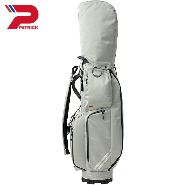 パトリック ゴルフ PATRICK GOLF キャディバッグ LP [263-610 SS26] CADDIE BAG LP ゴルフバッグ 8.5型 カート型 スリム設計 おしゃれ 白 WHT