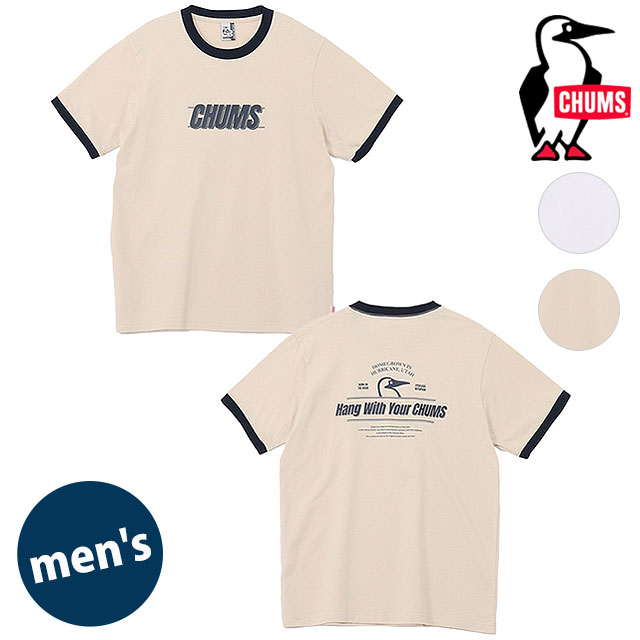 チャムス CHUMS メンズ カーンズリンガーHWYC Tシャツ [CH01-2710 SS26] M Kearns Ringer HWYC T-Shirt 半袖 レトロ 【メール便配送】