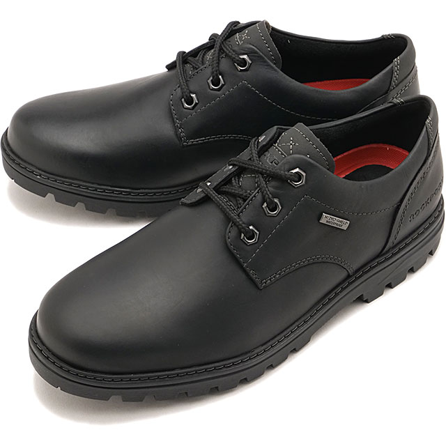 ロックポート ROCKPORT スニーカー メンズ ウェザーオアノット プレーントゥ オックスフォード [RPI-CI6154W] WEATHER OR NOT PLAIN TOE OXFORD 革靴 カジュアルシューズ 防水レザー ワイドワイズ 黒 BLACK-LEA