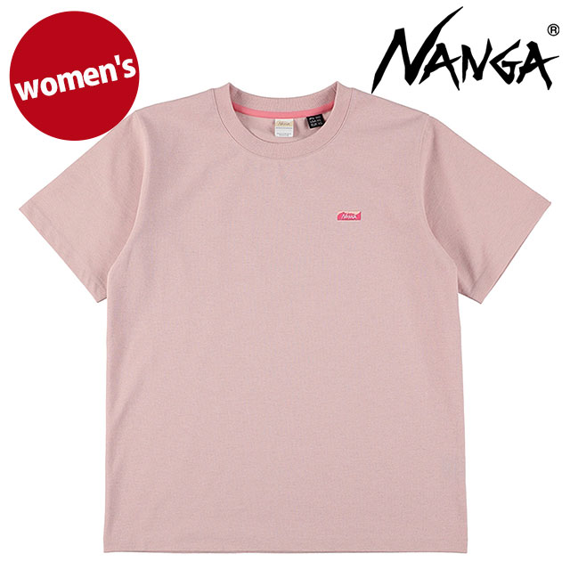 ナンガ NANGA レディース エコハイブリッド ボックスロゴ エンブロイダリーTシャツ ウィメンズ [N2611-1M062B SS26] ECO HYBRID BOX LOGO EMBROIDERY TEE Ｗ 半袖 ピンク PNK 【メール便配送】