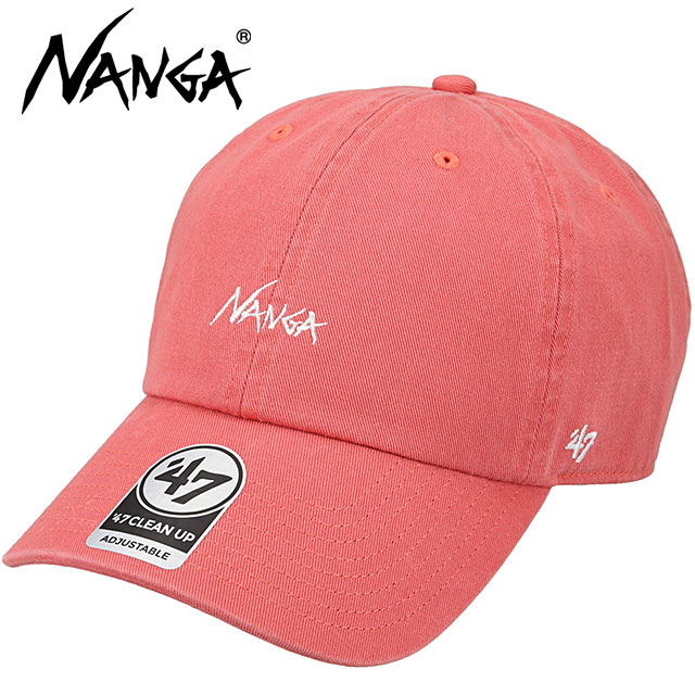 コラボ ナンガ NANGA フォーティーセブン コットンキャップ [N2502-3A100Z SS26] NANGA×47 COTTON CAP 帽子 サイズ調整可能 ピンク OTR1（ISLAND-RED）
