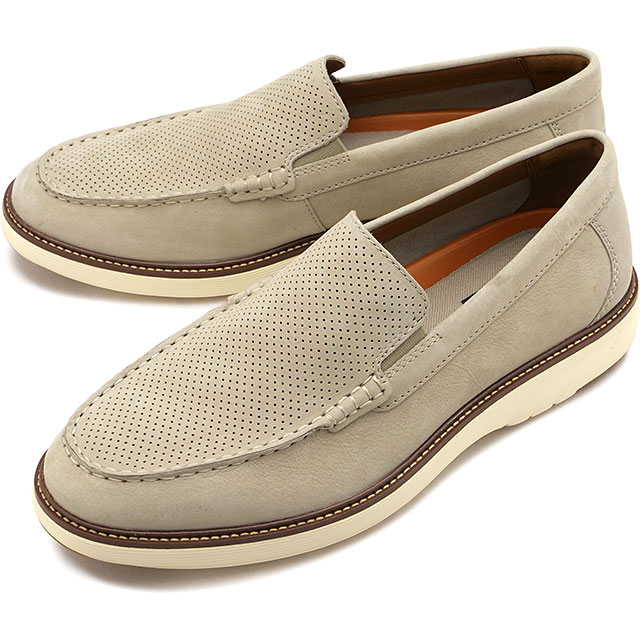 ロックポート ROCKPORT レザーシューズ メンズ クレイヴン [RMF-B26S13W SS26] CRAVEN 革靴 スリッポン 軽量 ワイドワイズ ベージュ DARK-STONE