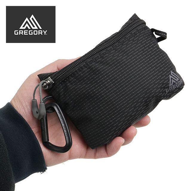 グレゴリー GREGORY ナノ ジッパーポーチM [1581549974 SS26] NANO ZIPPER POUCH M 小物 コインケース アクセサリーポーチ 黒 オプティックブラック 【メール便配送】