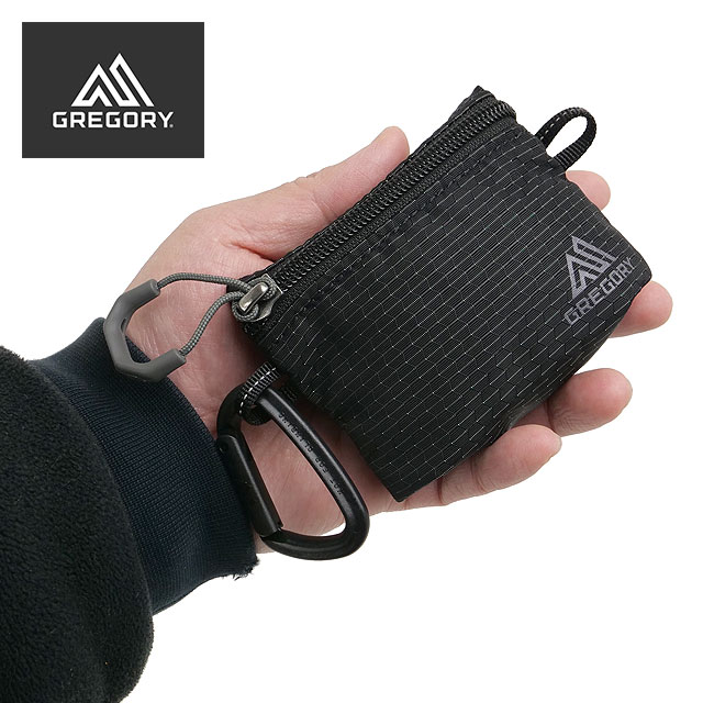 グレゴリー GREGORY ナノ ジッパーポーチS [1581539974 SS26] NANO ZIPPER POUCH S 小物 コインケース アクセサリーポーチ 黒 オプティックブラック 【メール便配送】