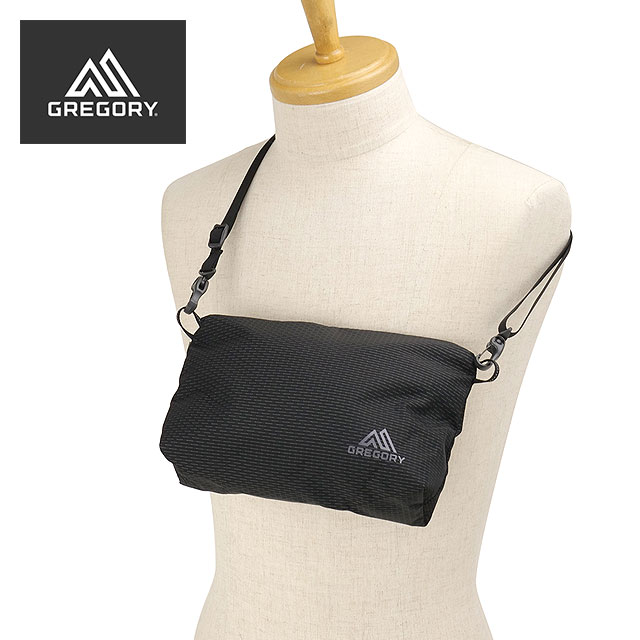 グレゴリー GREGORY ショルダーバッグ ナノ クロスボディポーチ [1581579974 SS26] 0.8L NANO CROSS BODY POUCH ユニセックスサコッシュバッグ 黒 オプティックブラック 【メール便配送】