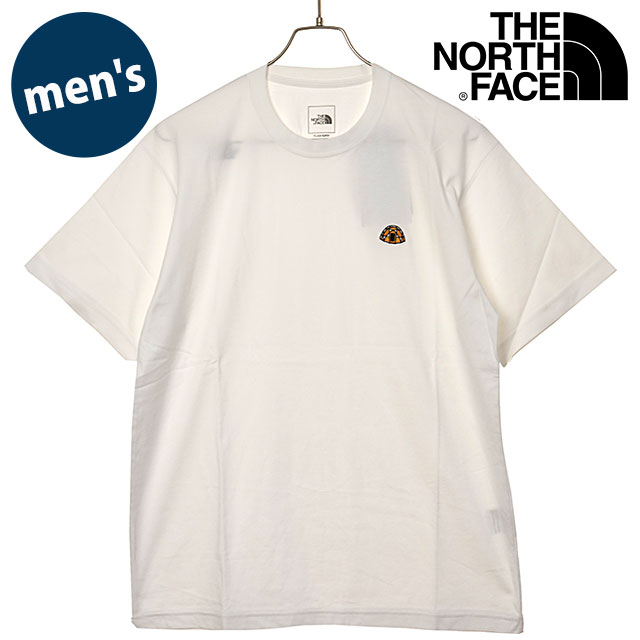 ザ・ノース・フェイス THE NORTH FACE Tシャツ メンズ ショートスリーブ2メータードームロゴティー [NT32640-W SS26] S/S 2meter Dome Logo Tee 半袖 吸水速乾 ワンポイント 白 ホワイト 【メール便配送】