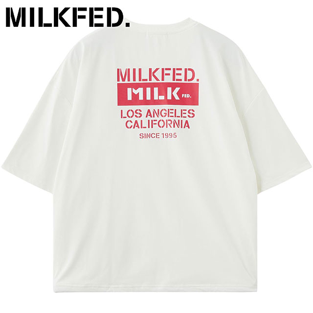 ミルクフェド MILKFED. レディース ドローストリング ビッグショートスリーブTシャツ [103262011014 SU26] MILKFED. DRAWSTRING BIG S/S TEE 半袖 UVカット 白 WHITE 【メール便配送】