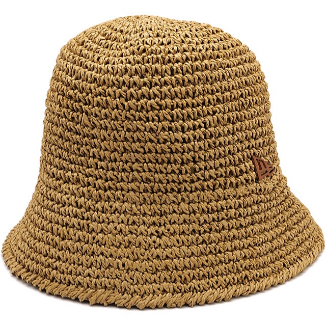 ニューエラ キャップ NEW ERA CAP バケットハット ペーパークロッシェハット [14744760 SS26] BUCKET01 SB PAPER 帽子 クロシェ編み 折り畳み可能 ベージュ