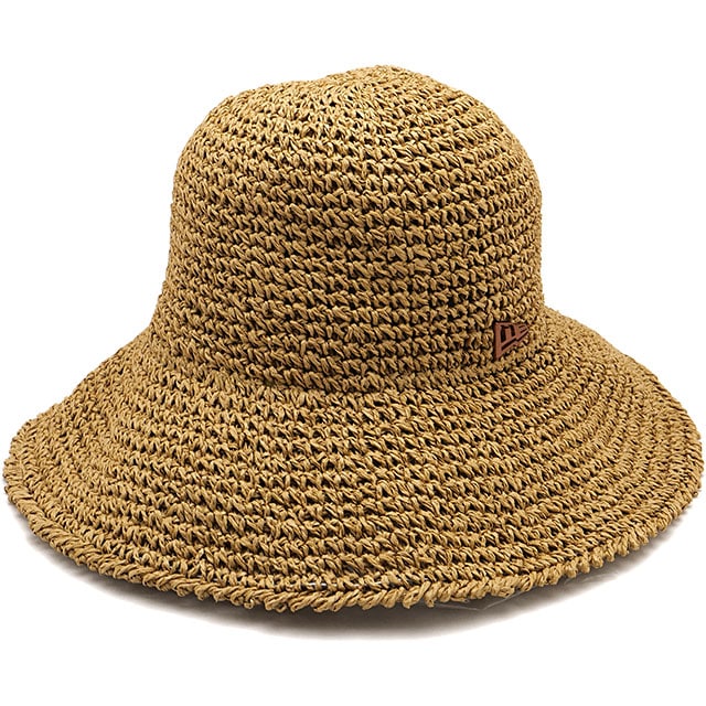 ニューエラ キャップ NEW ERA CAP アドベンチャーハット ペーパークロッシェハット [14744802 SS26] ADVENTURE WB PAPER 帽子 クロシェ編み 折り畳み可能 ベージュ