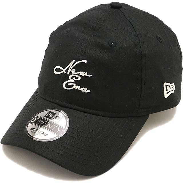 ニューエラ キャップ NEW ERA CAP コットンリネン [14745071 SS26] 9TWENTY NEW ERA COTTON LINEN 帽子 サイズ調整可能 ブラック