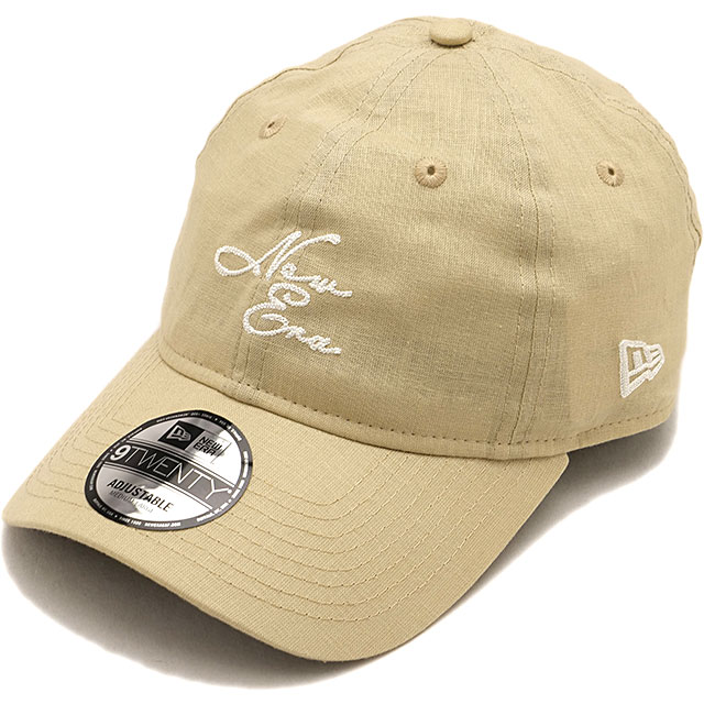 ニューエラ キャップ NEW ERA CAP コットンリネン [14745072 SS26] 9TWENTY NEW ERA COTTON LINEN 帽子 サイズ調整可能 ベージュ ライトベージュ