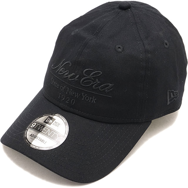 ニューエラ キャップ NEW ERA CAP スクリプトトーナル [14745120 SS26] 9TWENTY CL SCRIPT TONAL 帽子 サイズ調整可能 カツラギコットン ブラック