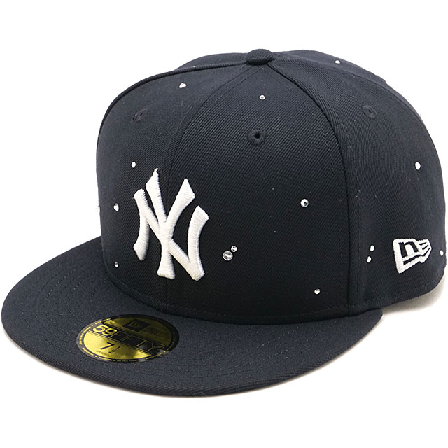 ニューエラ キャップ NEW ERA CAP ニューヨーク・ヤンキース ラインストーン [14745150 SS26] 59FIFTY NEYYAN NIGHT OUT 帽子 MLB ネイビー