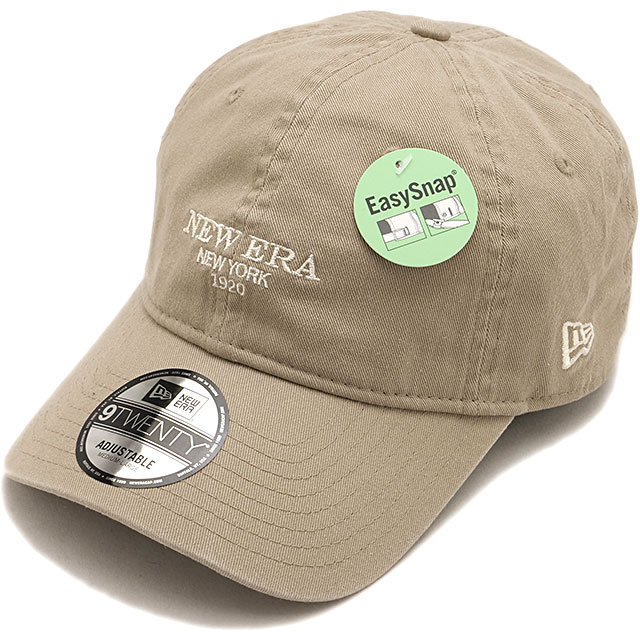 ニューエラ キャップ NEW ERA CAP ニューヨーク [14745014 SS26] 9TWENTY EasySnap NENY 帽子 イージースナップ サイズ調整可能 ベージュ アッシュブラウン
