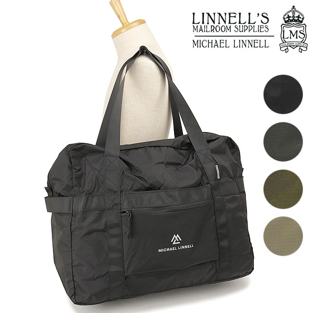 マイケルリンネル MICHAEL LINNELL ポケッタブル ボストンバッグ [MLPK-01 SS26] 36L Pocketable Boston Bag 折りたたみ 軽量 撥水 リップストップナイロン 大容量 旅行 サブバッグ