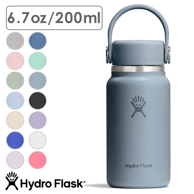 ハイドロフラスク Hydro Flask ハイドレーション 200ml マイクロハイドロ リムーバブルストラップ [8902010 SS26] HYDRATION 200ml MICRO HYDRO-Removable Strap ステンレスボトル 水筒 保温 保冷