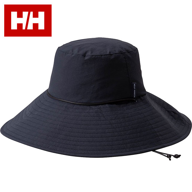ヘリーハンセン HELLY HANSEN レディース ビーチフレアハット [HC92623-DN SS26] Beach Flare Hat 帽子 日よけ UVプロテクト 紺 ディープネイビー