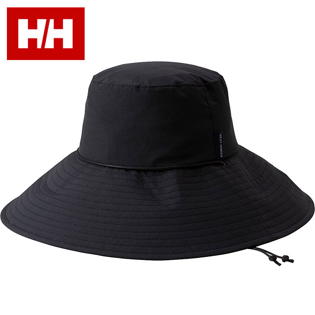 ヘリーハンセン HELLY HANSEN レディース ビーチフレアハット [HC92623-K SS26] Beach Flare Hat 帽子 日よけ UVプロテクト 黒 ブラック