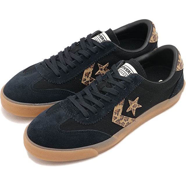 コンバース CONVERSE スニーカー レディース ロードクラシック SK LD ローカット [33702930 SS26Q2] ROADCLASSIC SK LD OXシューズ レオパード柄 黒 BLACK/LEOPARD
