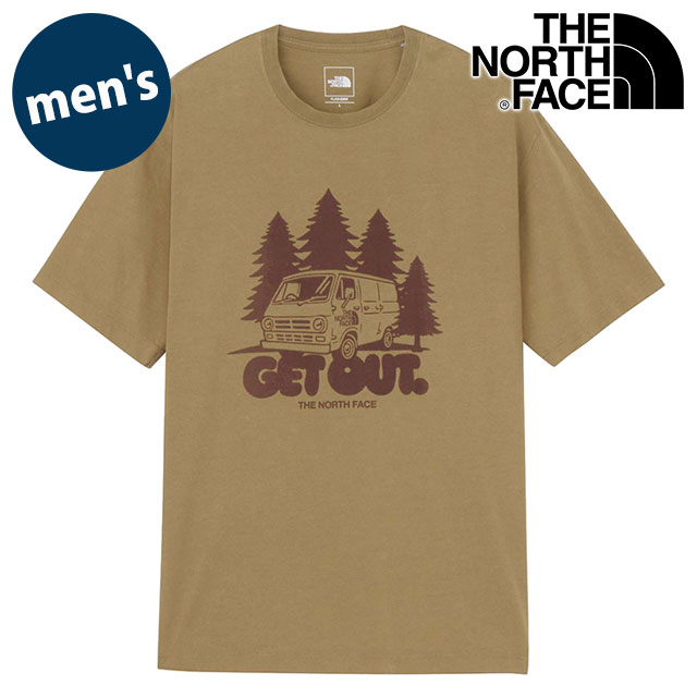 ザ・ノース・フェイス THE NORTH FACE Tシャツ メンズ ショートスリーブゲットアウトティー [NT32642-CK SS26] S/S Get Out Tee 半袖 吸水速乾 ヴィンテージ加工 ベージュ クラシックカーキ 【メール便配送】