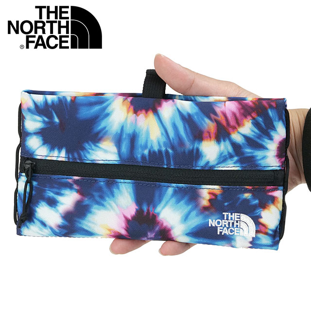 ザ・ノース・フェイス THE NORTH FACE ビルビーフラットポーチL [NN22605-WT SS26] Bilby Flat Pouch L バッグインバッグ ペンケース ファスナー開閉 マルチカラー ワイルドフラワータイダイ 【メール便配送】