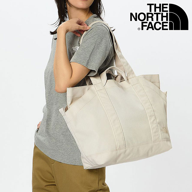 ザ・ノース・フェイス THE NORTH FACE サニーサイドトートM [NM72606-VW SS26] 17L Sunny Side Tote M 肩掛けトートバッグ キャンプ タウン 白 ビンテージホワイト