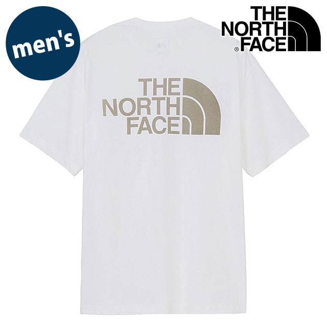 ザ・ノース・フェイス THE NORTH FACE Tシャツ メンズ ショートスリーブフラッシュドライカラースキームコットンティー [NT32548-OW SS26] S/S FD Color Scheme Cotton Tee 半袖 吸水速乾 バックプリント 白 オフホワイト 【メール便配送】