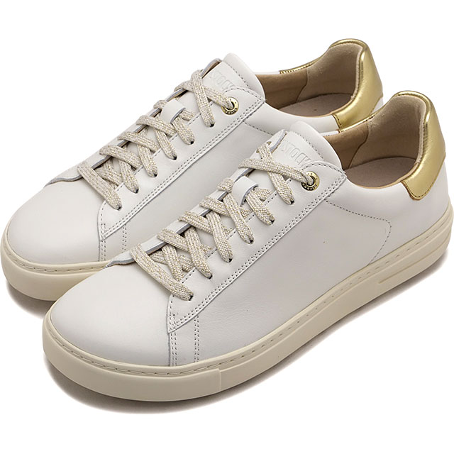 ビルケンシュトック BIRKENSTOCK スニーカー レディース ベンド ロー [1030162 SS26] BEND LOWドイツ製 コンフォートシューズ 白 WHITE/METALLIC-GOLD | NATURAL-LEATHER