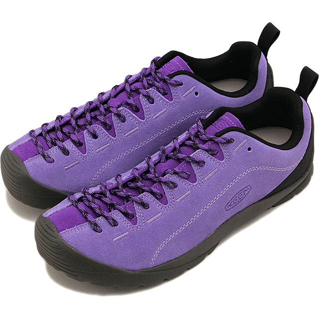 キーン KEEN スニーカー レディース ジャスパー [1032228 SS26] W JASPER キャンプ タウン ハイキング スエードシューズ パープル PANSY/BLACK