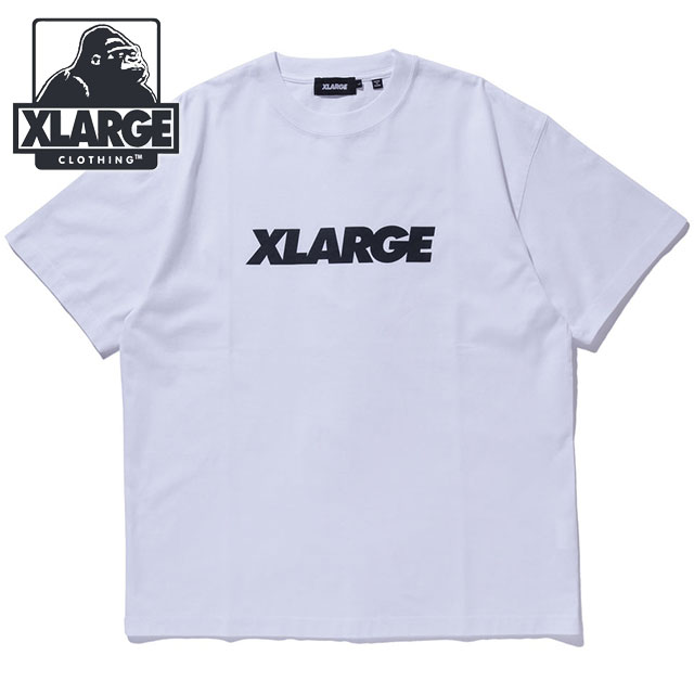 エクストララージ XLARGE メンズ スタンダードロゴ ショートスリーブTシャツ [101262011037 SU26] STANDARD LOGO S/S TEE 半袖 クルーネック 白 WHITE 【メール便配送】