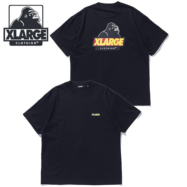 エクストララージ XLARGE メンズ スランテッドOG ショートスリーブTシャツ [101262011039 SU26] SLANTED OG S/S TEE 半袖 クルーネック 黒 BLACK 【メール便配送】