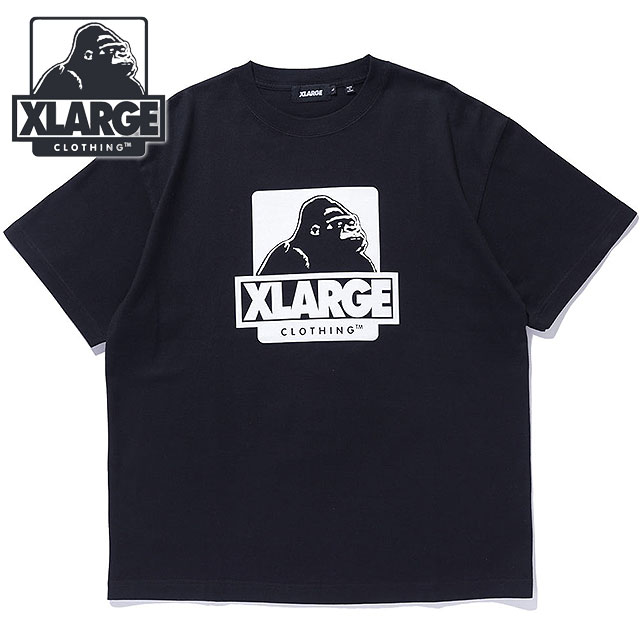 エクストララージ XLARGE メンズ OGボックス ショートスリーブTシャツ [101262011038 SU26] OG BOX S/S TEE 半袖 クルーネック 黒 BLACK 【メール便配送】