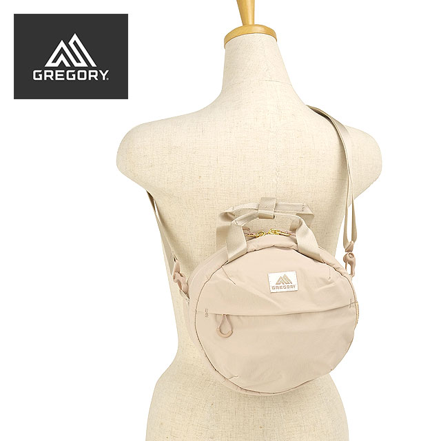 グレゴリー GREGORY スージー ラウンドクロスボディ [153980A775 SS26] 4L SUSZY ROUND CROSS BODY ユニセックスハンドバッグ ショルダーバッグ ベージュ クリームブリュレ