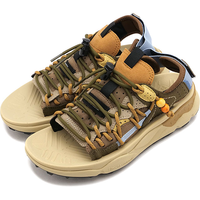 返品交換送料無料 フラワーマウンテン Flower MOUNTAIN サンダル レディース プマプンク [FM97018 SS26] PUMA PUNKUスポーツサンダル ブラウン Burnt-umber/Brown