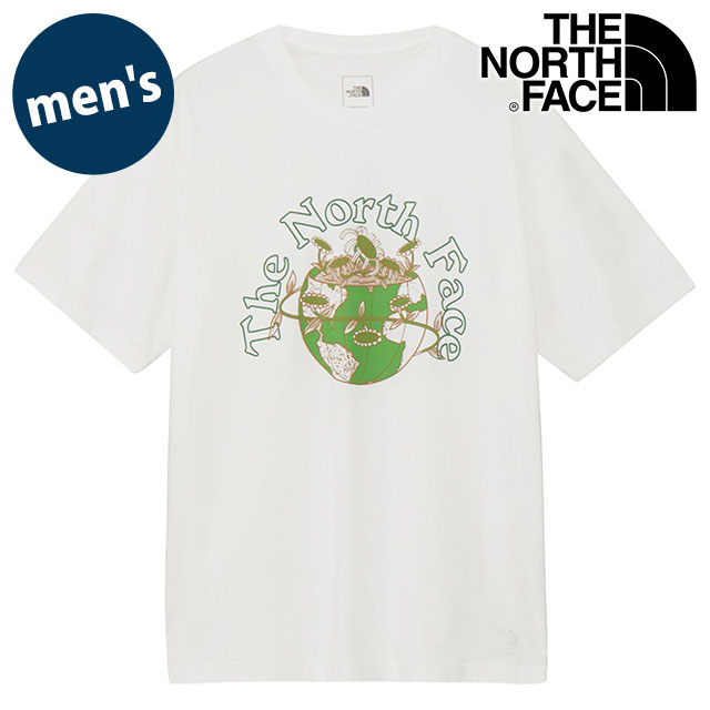 ザ・ノース・フェイス THE NORTH FACE Tシャツ メンズ ショートスリーブグランドフラワーティー [NT32652-W SS26] S/S Ground Flower Tee 半袖 吸水速乾 白 ホワイト 【メール便配送】