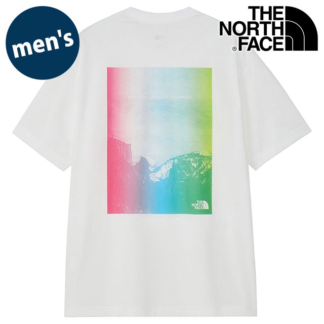 ザ・ノース・フェイス THE NORTH FACE Tシャツ メンズ ショートスリーブテクニカルアウトドアティー [NT32649-W SS26] S/S Technical Outdoor Tee 半袖 吸水速乾 バックプリント 白 ホワイト 【メール便配送】