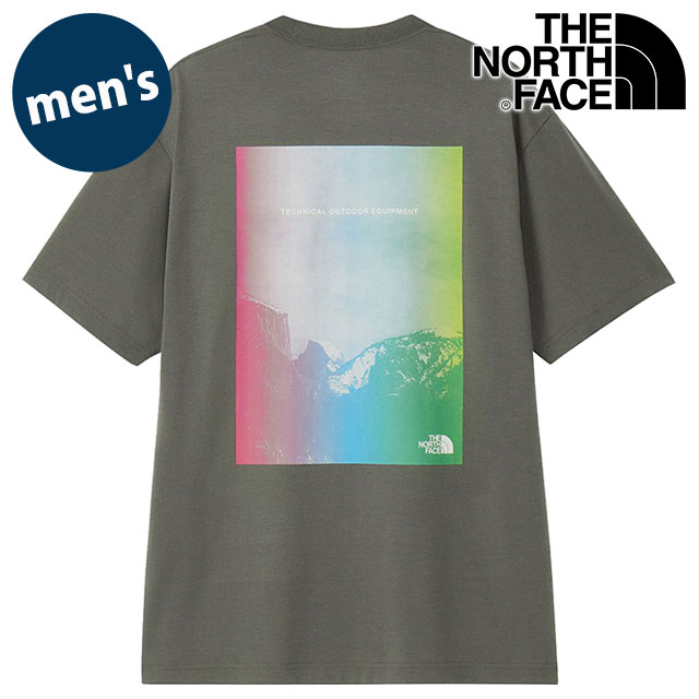 ザ・ノース・フェイス THE NORTH FACE Tシャツ メンズ ショートスリーブテクニカルアウトドアティー [NT32649-SP SS26] S/S Technical Outdoor Tee 半袖 吸水速乾 バックプリント グレー スモークドパール 【メール便配送】