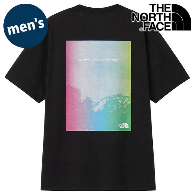 ザ・ノース・フェイス THE NORTH FACE Tシャツ メンズ ショートスリーブテクニカルアウトドアティー [NT32649-K SS26] S/S Technical Outdoor Tee 半袖 吸水速乾 バックプリント 黒 ブラック 【メール便配送】
