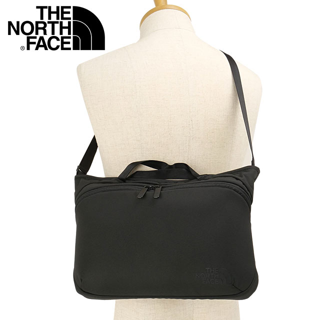 ザ・ノース・フェイス THE NORTH FACE シャトルショルダー [NM72618-K SS26] 4L Shuttle Shoulder 14インチPC収納 ファスナー開閉 通勤通学 デイリーユース 黒 ブラック
