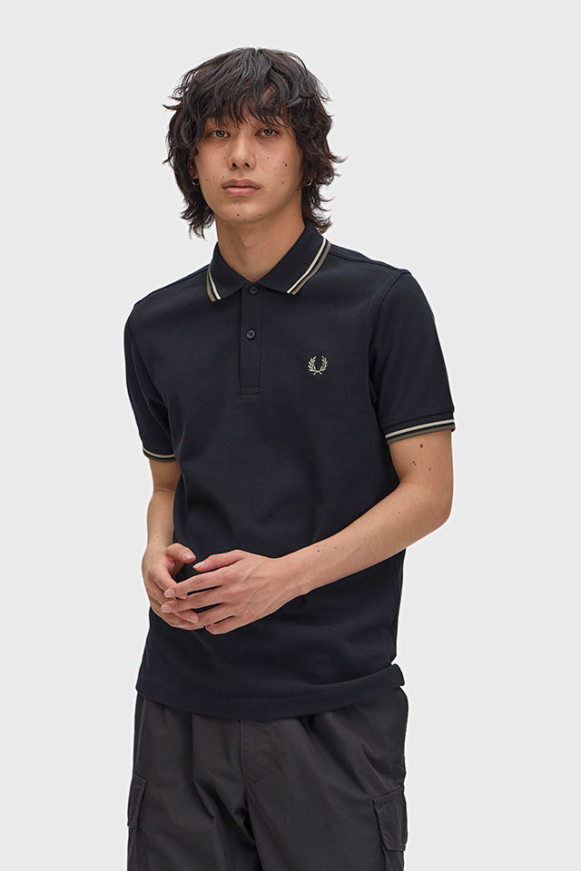 フレッドペリー FRED PERRY ポロシャツ メンズ ツインティップド