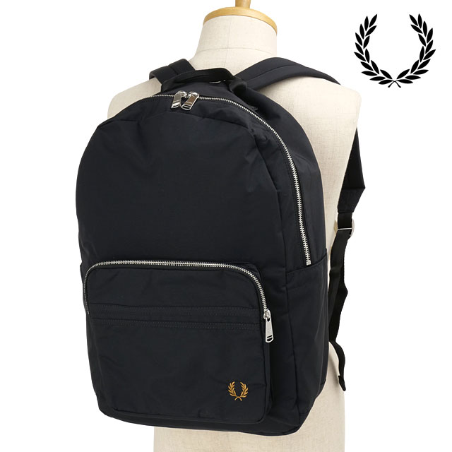 フレッドペリー FRED PERRY リュック ブレンサムバックパック [L2177-102 SS26Q2] 7L BRENTHAM BACKPACK ユニセックスデイパック ブラック BLACK