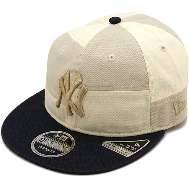 ニューエラ キャップ NEW ERA CAP ニューヨーク・ヤンキース パッチワーク [14744666 SS26] RC 9FIFTY NEYYAN PATCHWORK 帽子 MLB サイズ調整可能 ホワイト クロームホワイト/ネイビー