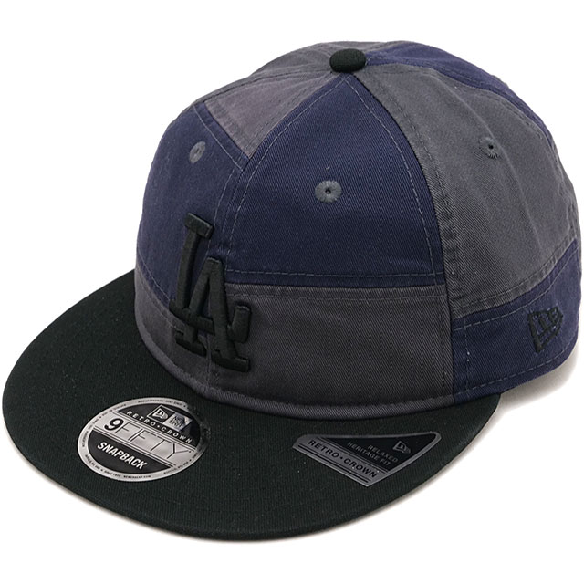 ニューエラ キャップ NEW ERA CAP ロサンゼルス・ドジャース パッチワーク [14744668 SS26] RC 9FIFTY LOSDOD PATCHWORK 帽子 MLB サイズ調整可能 グレー グラファイト/ナイトシフトネイビー