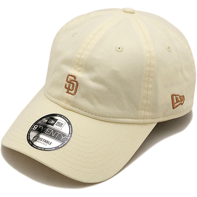 ニューエラ キャップ NEW ERA CAP サンディエゴ・パドレス [14745031 SS26] 9TWENTY SADPAD BEIGE SWEAT BAND 帽子 MLB サイズ調整可能 ホワイト クロームホワイト