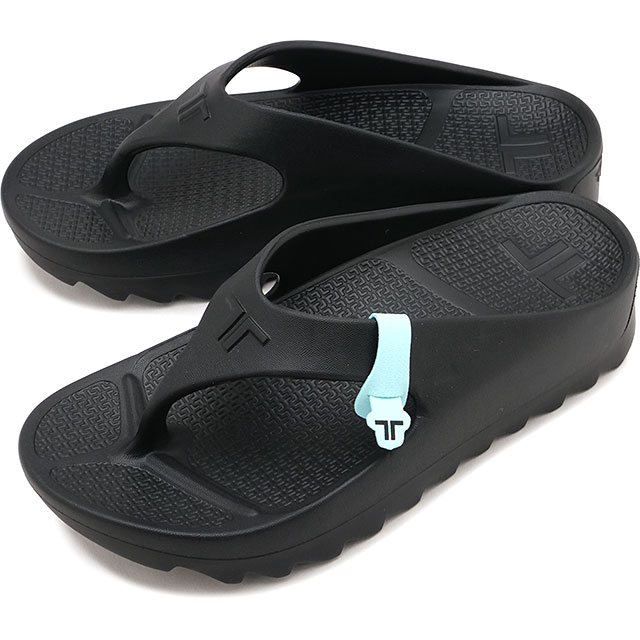 テリック TELIC リカバリーサンダル ダブルフリップシャーク [SS26] W-FLIP SHARK ユニセックス厚底 トング型 極厚ソール ビーチサンダル 疲労回復 黒 ブラック